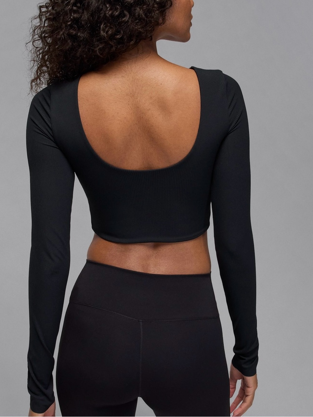 NWT $70 Nike Jordan Sport Women's Dri-FIT Long-Sleeve Crop Top Tight Fit Small - Picture 2 of 6